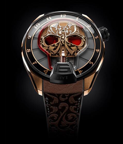 Luxury Replica HYT skull MAORI 513-CB-43-RF-MV watch